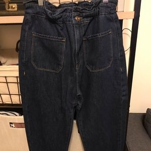 Paper bag jeans from Zara